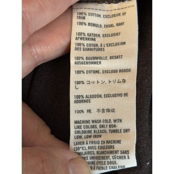 Y2K Abercrombie & Fitch Shirt Mens M Brown Muscle Tee Embroidered Spell Out 1892 - Picture 5 of 6